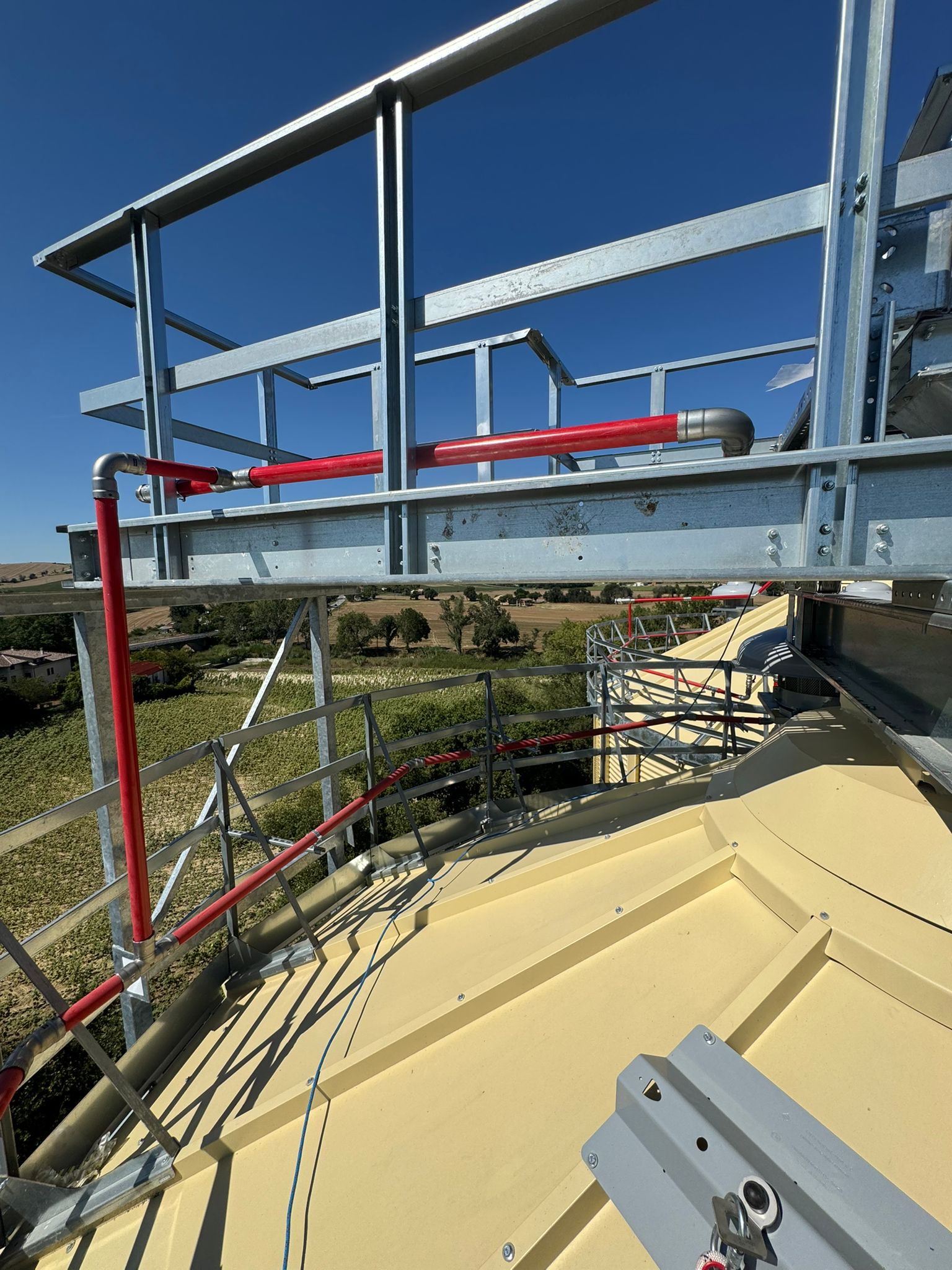 Lavoro in quota operatori patentati silos antincendio Barbara